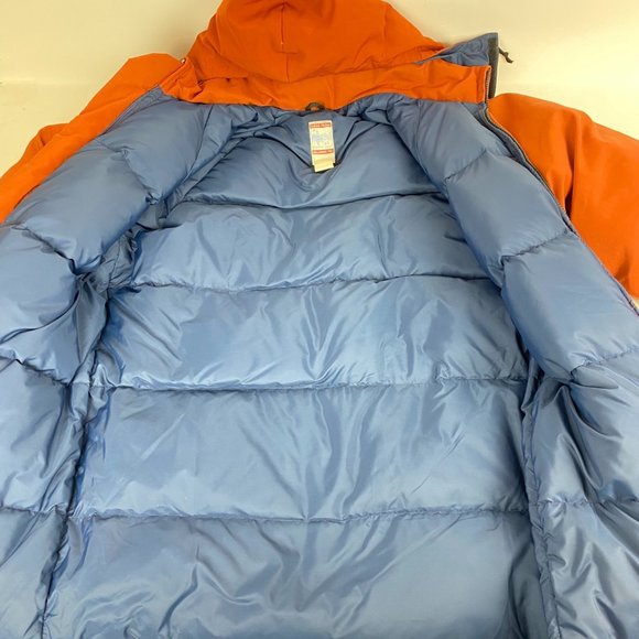 Vintage Frostline Kit Goose Down Coat Parka Jacket Orange Mens Size Medium - Picture 4 of 12